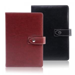 China A6 A5 Hardcover Notebook Weekly Planner Leather Journal With Pen Holder supplier