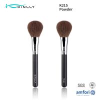 China Black Luxury Makeup Brushes Real Natural Hair Goat Hair Makeup Brush on sale