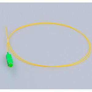 China 1310 / 1550nm Fiber Optic Pigtail Single Mode SC / APC G657A1 2.0mm Dia Yellow Cable supplier