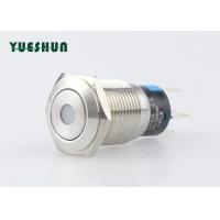 China 16mm Metal Illuminated Push Button Reset Switch Panel Mount 110V 220V Dot Type on sale