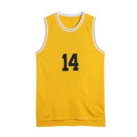 OEM Basketball Vest Tops Mens Round Collar Football Jersey With Number