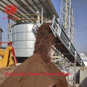Poultry Manure Compost Fertilizer Production , Bio Fertilizer Fermentation Vessel