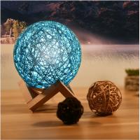 China LED small wood cane twine Table Lamps Wicker lamp creative small table lamp(WH-MTB-112) on sale