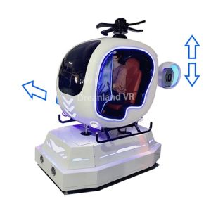 China 9D VR Helicopter Simulator 3DOF Electric Dynamic System 280x125x220cm wholesale