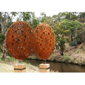 China Vintage Style Corten Steel Sculpture Corrosion Stability Customized Size wholesale