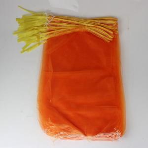 China Monofilament Mesh Net Bag for Vegetables PE Orange Packing Bags Convenient Packaging supplier