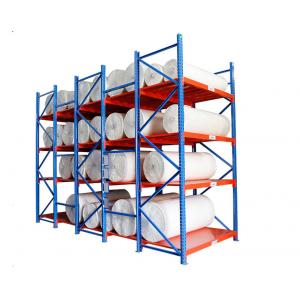 China Cold Rolled Steel Warehouse Storage Shelves For Fabric / Cloth Adjustable Layer supplier