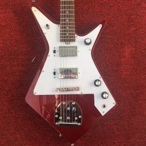Electric guitar in red