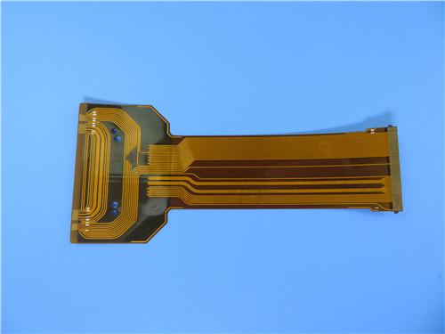 Circuitos impresos flexibles. PCB flexibles de doble cara. FPC de inmersión de oro. PCB poliamida laminado Shengyi.