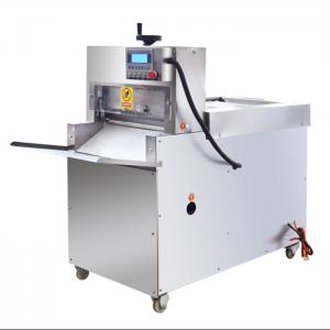 China PLC Automatic Chicken Mutton Cutting Machine 750kg/ H Frozen Meat Slicing Machine supplier