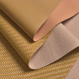 1.2mm Straw Mat Woven Pattern PVC Leather fashion handbag home decoration shoe material
