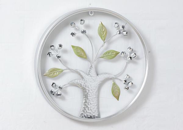 Flower Pots Home Oval Metal Tree Wall Decor