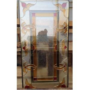 Wonderful Stained Door Leaded Glass For Window Decorative Art Three Layers Glass For Home