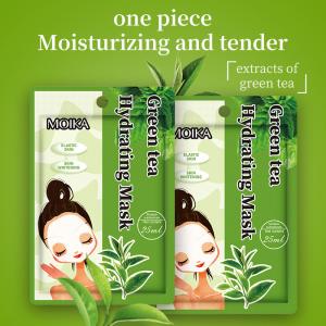 Instantly Quenches Skin Hydrated Green Tea Facial Masks Contains Vitamin E Collagen