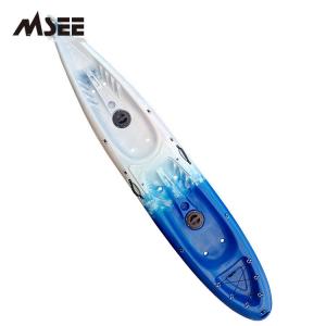 China Sun Resistance LLDPE Material Two Person Fishing Kayak Boat 390x75x37CM supplier