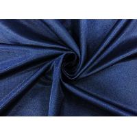 China 210GSM Navy Blue Polyester Fabric 84% Nylon Warp Knitting High Elasticity on sale