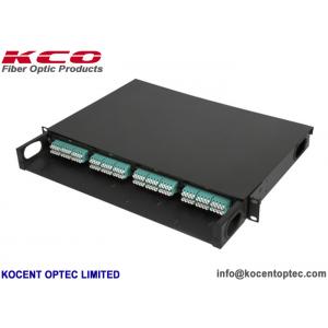 China High Density 96fo 96core 19'' 1U OM3 OM4 MPO MTP Fiber Optic Patch Panel supplier
