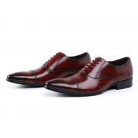 China Oxford Army Ceremonial Red Leather Military Officer Men Shoes 39-45# Size on sale