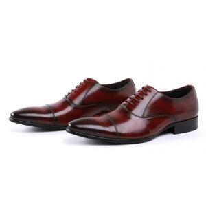 Oxford Army Ceremonial Red Leather Military Officer Men Shoes 39-45# Size