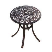 China Oem Cast Aluminium Garden Table Unfolded Aluminium Table And Chairs Outdoor on sale