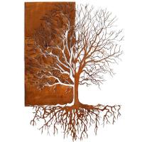 China Living Room Decoration Tree Of Life Wall Metal Art Corten Steel Wall Decor on sale