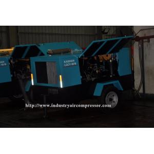 China Diesel Engine Air Compressor , 10 m3 / Min 10 Bar Portable Rotary Screw Air Compressor supplier