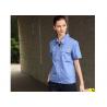 China Polyester Cotton Short Sleeves Industrial Work Uniforms Twill Engineer Sky Blue wholesale