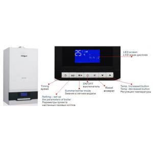 China Low Working Voice Home Gas Boiler LED Display With Magnetic Water Filter Device supplier