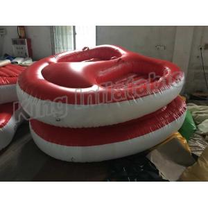 Screen Printing Inflatable Water Toy , 4m Diameter 2 Seats PVC Inflatable Boat