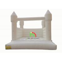 China Inflatable Bouncer Castle 13ft*11.5ft*10ft White Jumper Bouncy Castle Wedding Decorations Jumping Bed For Party on sale