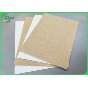 China High Strength Food Grade Paper 325g 365g White Coated Brown Kraft Board For Bread Box supplier
