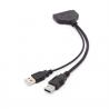 SATA 7 + 15P Male To USB 3.0/USB 2.0 2 In 1 2.5Inch Hard Drive Data Cable