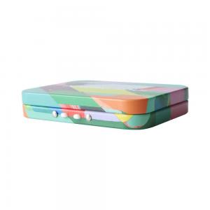 Child Resistant Tin Box for Vapes CR Hinged-Lid Metal Tin Case