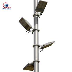 6m 8m CCTV Steel Pole 10m Q235 Hot Dip Galvanized Single Arm Telescopic For Monitoring