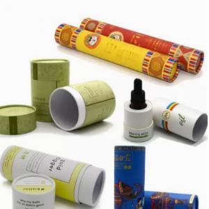 Round Craft Paper Tube Packaging Box  Customized Cosmetic Packaging Container