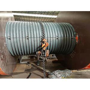 DNV Lbs Trough Wire Rope Drum Of Thickened Steel Pipe Hoisting Winch