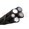 Aluminum NF C 33 209 Aerial Bundled Cable 600V Overhead Lines With Supporting Neutral Al / R