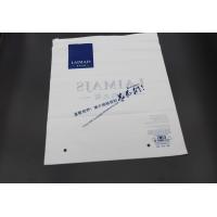 China PVC Zip Clear Poly Bags With Logo And Matte White Packaging Clothes on sale