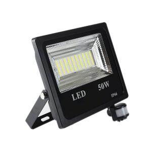 China Waterproof LED PIR Floodlight 50W 5000 Lumen Motion Sensor Light IP66 supplier