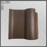 China Spanish Coffee Brown Color Glazed Ceramic Roof Tiles Matt Surface  220*220mm on sale