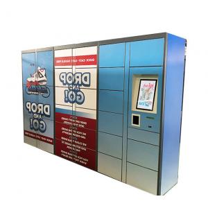 China Industry Laundry Cleaning Shoe Locker With Touch Monitor And Advertising supplier