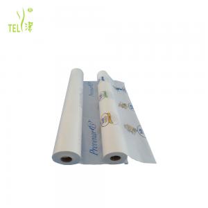 China Alcohol Free 10gsm Disposable Bed Sheets Roll  With Logo supplier