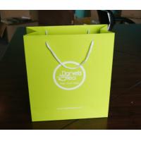 China Custom Designed Green Kraft Paper Bags With Cotton Handle Tea Packaging Bag on sale