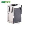 China Conector de PCB RJ45 con blindaje de metal SMD CAT5 Rj45 Jack magnético, G / Y LED RJ45 puerto Ethernet 100Mbps transformador de red KRJ-SM002NL wholesale