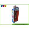 China Promotion Retail Corrugated Cardboard Hooks Floor Display Rack For Toys HD046 wholesale