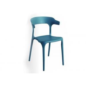 Blue Classic Stackable Modern Plastic Outdoor Dining Chairs