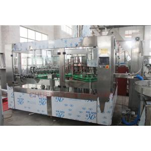 Apple Juice Tea Water Glass Bottle Filling Machine / Production Plant Long Life