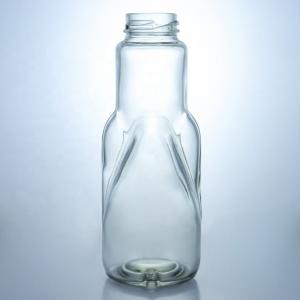 China Glass Products Decal Glass Jars for Buffalo Milk Drinks and Spice Vanilla Flavoring supplier