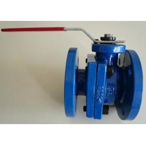 China Cast Iron Floating Type Ball Valve API6D Full Bore Blue Color 2 - 4 Size supplier