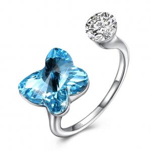 China Butterfly Sterling Silver Jewelry Rings supplier